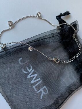 Delicate Silver-Tone Crystal Station Bracelet PRICE DROP – SHIPS TOMORROW